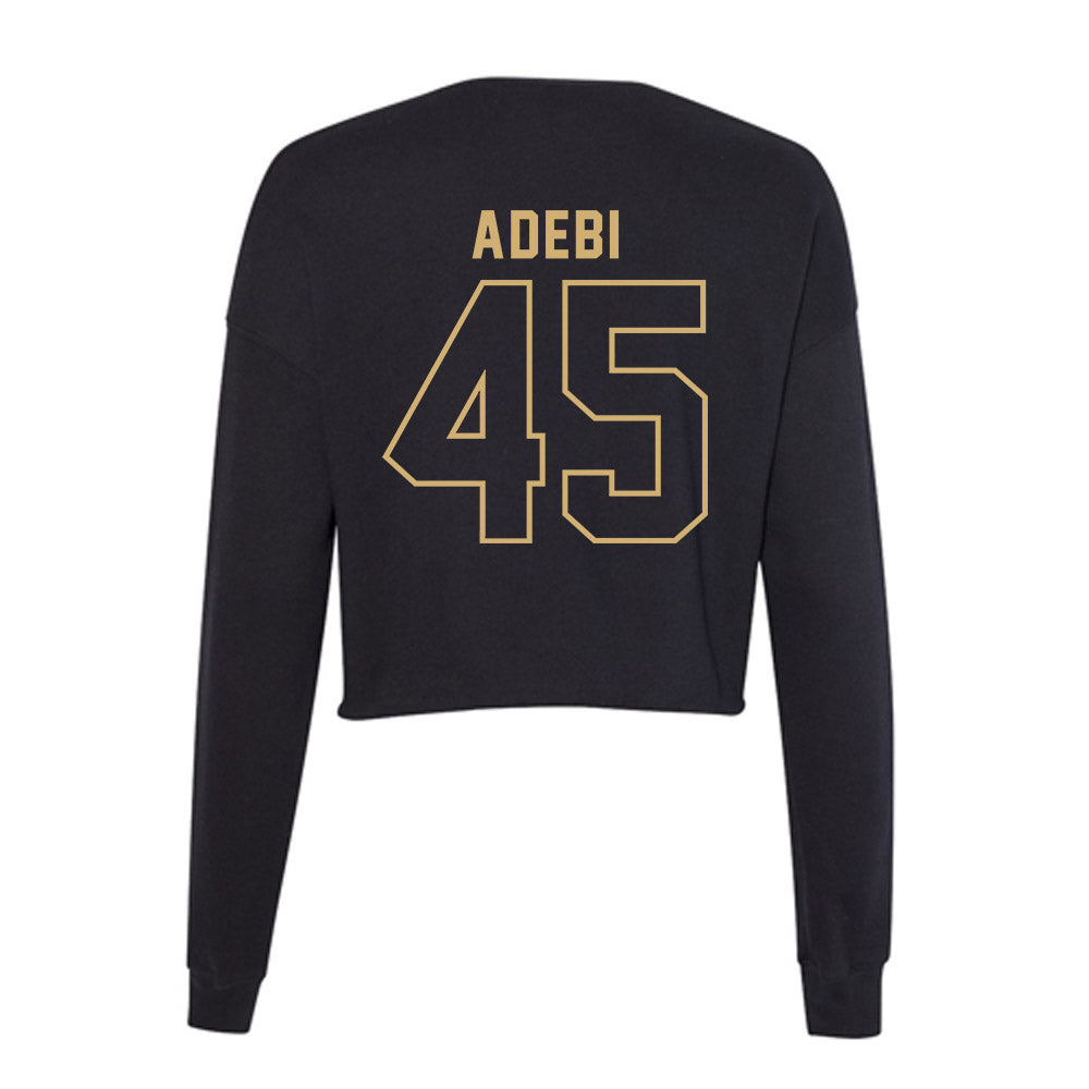 Vanderbilt - NCAA Football : Emmanuel Adebi - Women's Cropped Crew Fleece-1
