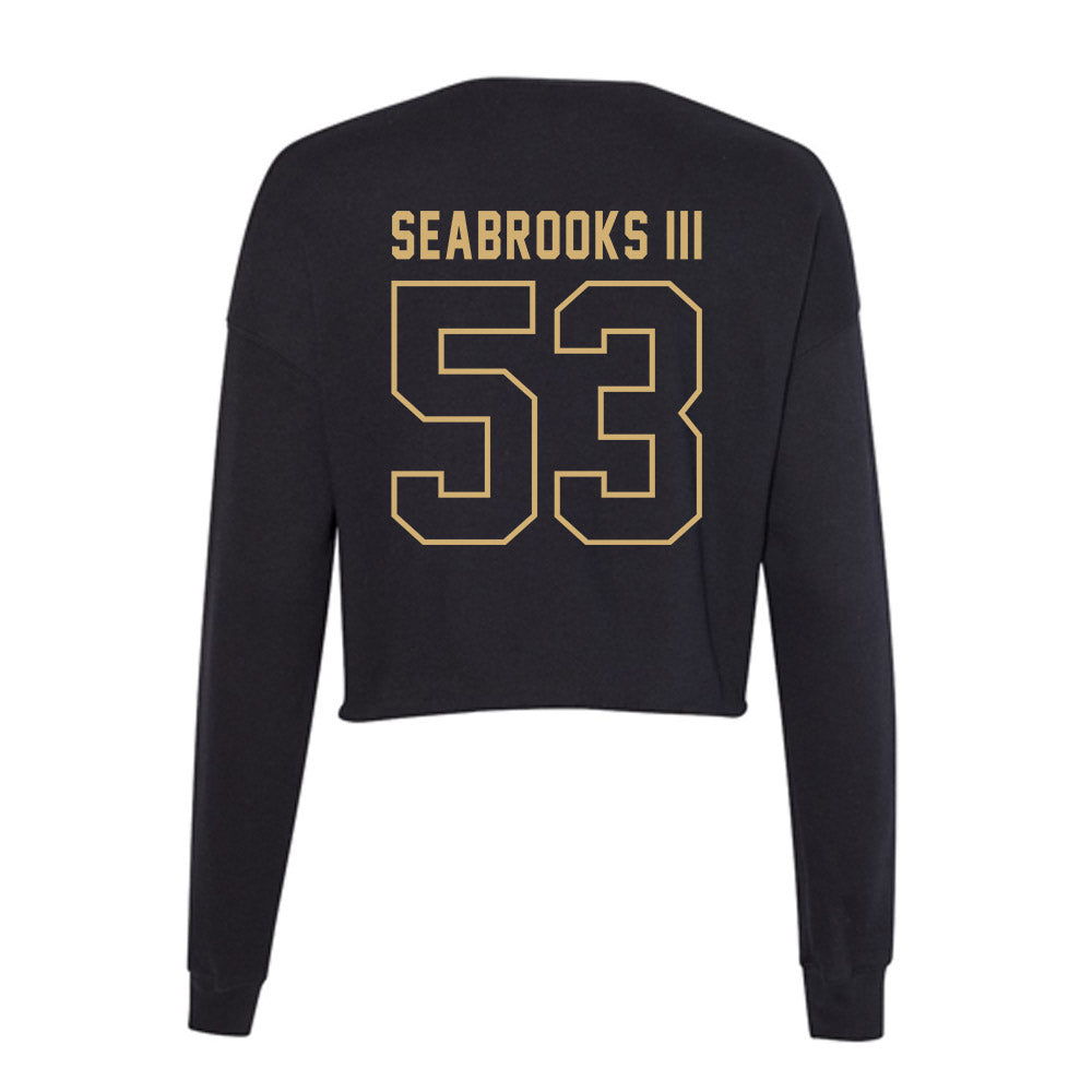 Vanderbilt - NCAA Football : Glenn Seabrooks III - Women's Cropped Crew Fleece-1