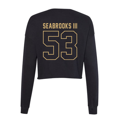 Vanderbilt - NCAA Football : Glenn Seabrooks III - Women's Cropped Crew Fleece-1