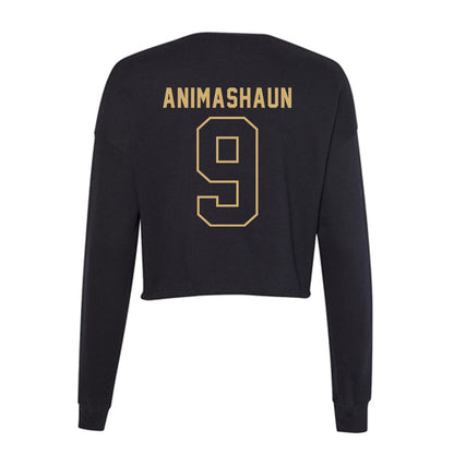 Vanderbilt - NCAA Women's Volleyball : Reese Animashaun - Women's Cropped Crew Fleece-1