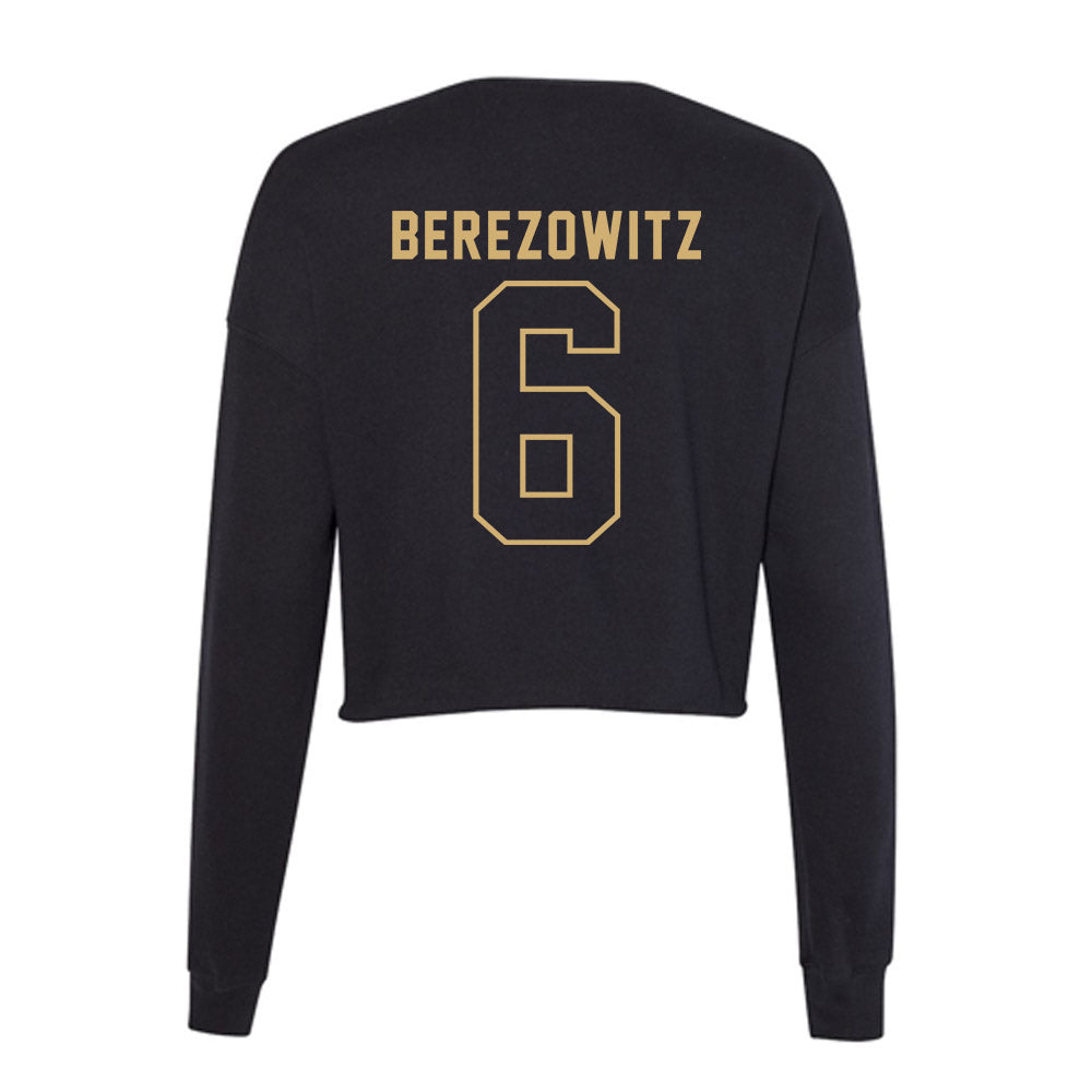 Vanderbilt - NCAA Women's Volleyball : Kati Berezowitz - Women's Cropped Crew Fleece-1