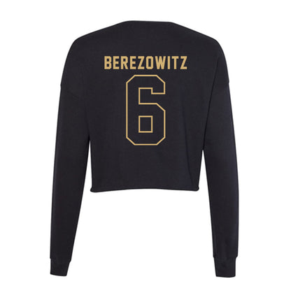 Vanderbilt - NCAA Women's Volleyball : Kati Berezowitz - Women's Cropped Crew Fleece-1