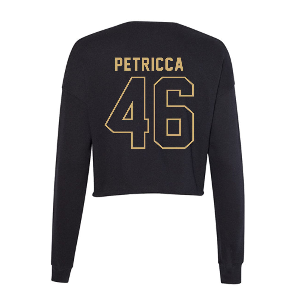 Vanderbilt - NCAA Baseball : Roman Petricca - Women's Cropped Crew Fleece-1