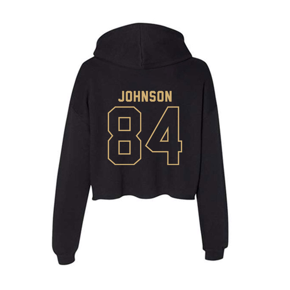 Vanderbilt - NCAA Football : Kam Johnson - Women's Crop Fleece Hoodie-1