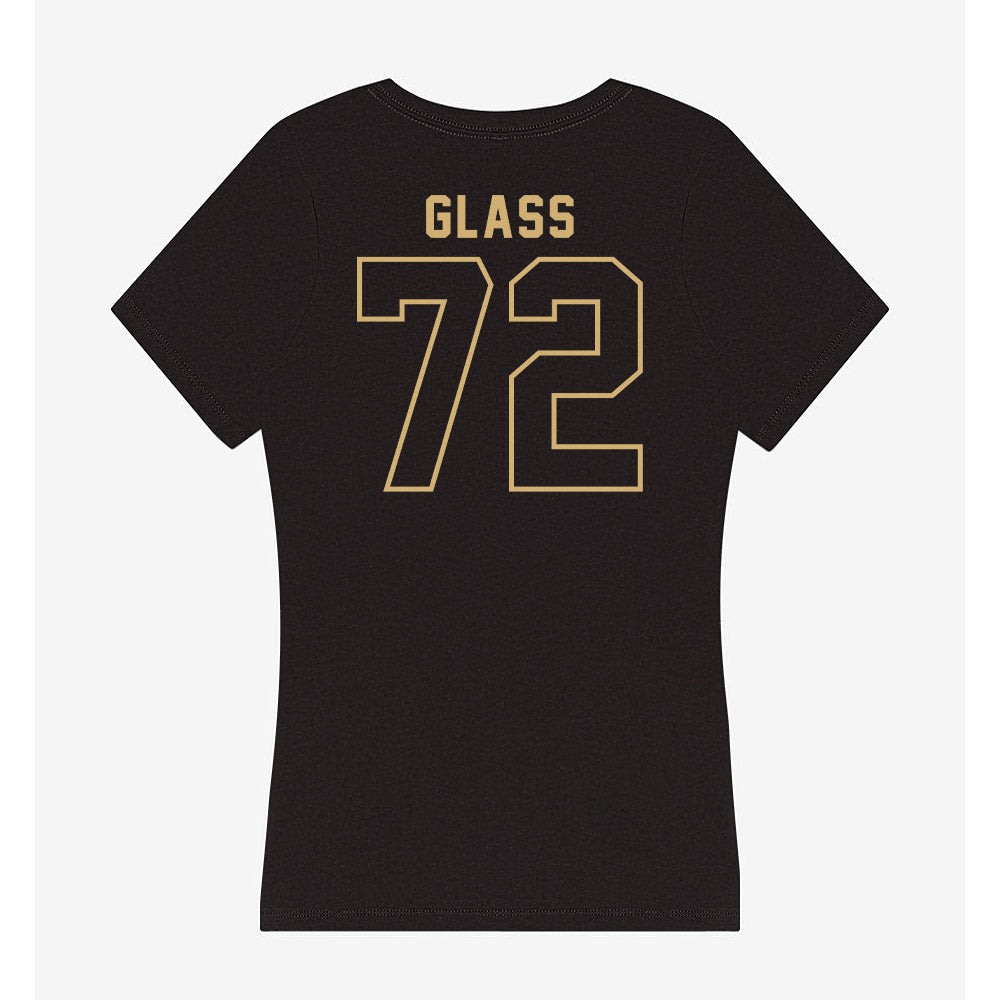 Vanderbilt - NCAA Football : Isaia Glass - Women's V-Neck T-Shirt-1
