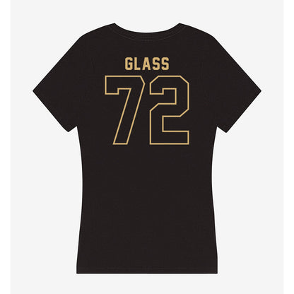 Vanderbilt - NCAA Football : Isaia Glass - Women's V-Neck T-Shirt-1