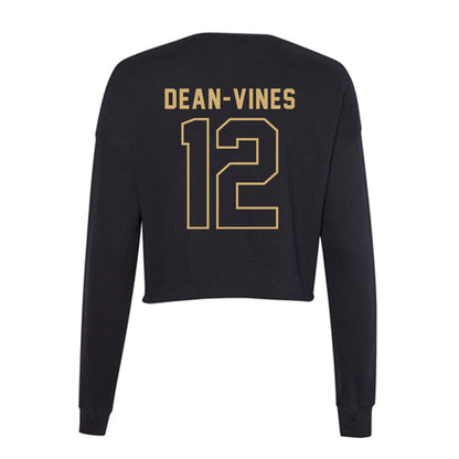 Vanderbilt - NCAA Men's Basketball : Jaylon Dean-Vines - Women's Cropped Crew Fleece-1
