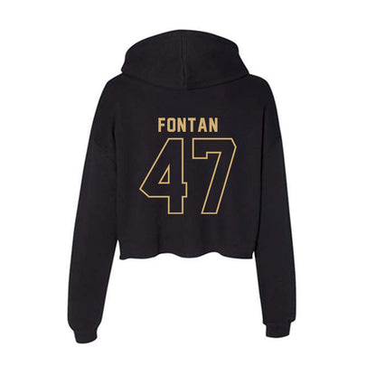 Vanderbilt - NCAA Football : Isaiah Fontan - Women's Crop Fleece Hoodie-1