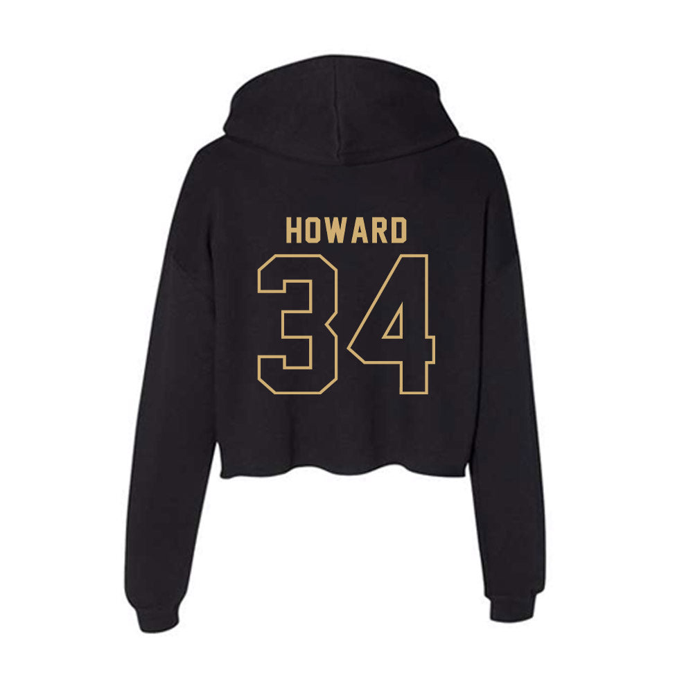 Vanderbilt - NCAA Football : Austin Howard - Women's Crop Fleece Hoodie-1