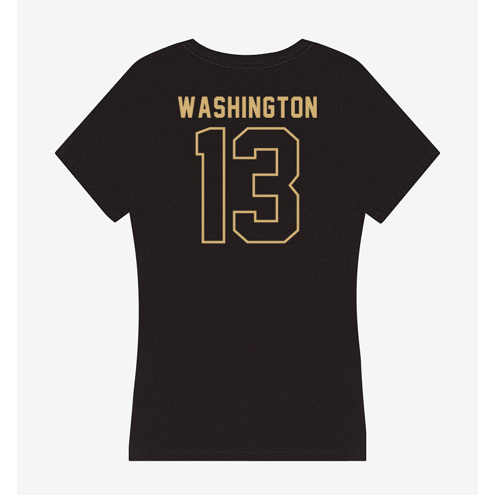 Vanderbilt - NCAA Men's Basketball : Jalen Washington - Women's V-Neck T-Shirt-1