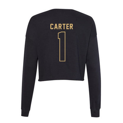 Vanderbilt - NCAA Football : Dontae Carter - Women's Cropped Crew Fleece-1