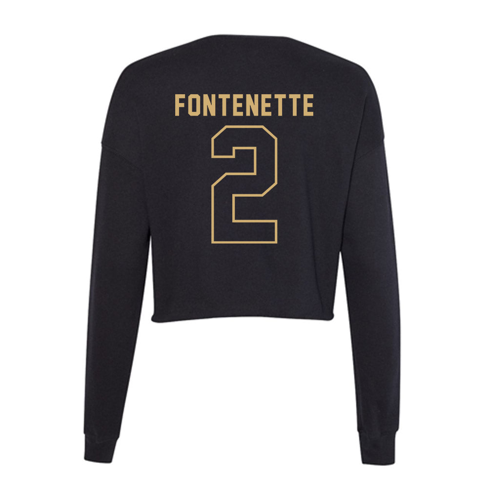 Vanderbilt - NCAA Football : Randon Fontenette - Women's Cropped Crew Fleece-1