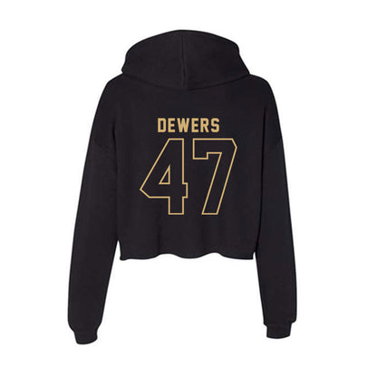 Vanderbilt - NCAA Football : Justin Dewers - Women's Crop Fleece Hoodie-1