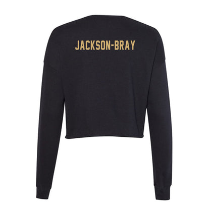 Vanderbilt - NCAA Women's Track & Field : London Jackson-Bray - Women's Cropped Crew Fleece-2