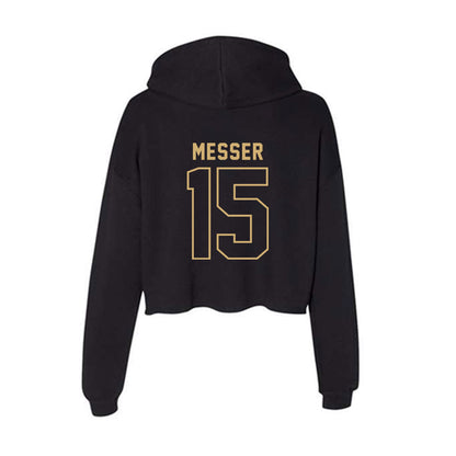 Vanderbilt - NCAA Men's Basketball : Coleson Messer - Women's Crop Fleece Hoodie-1