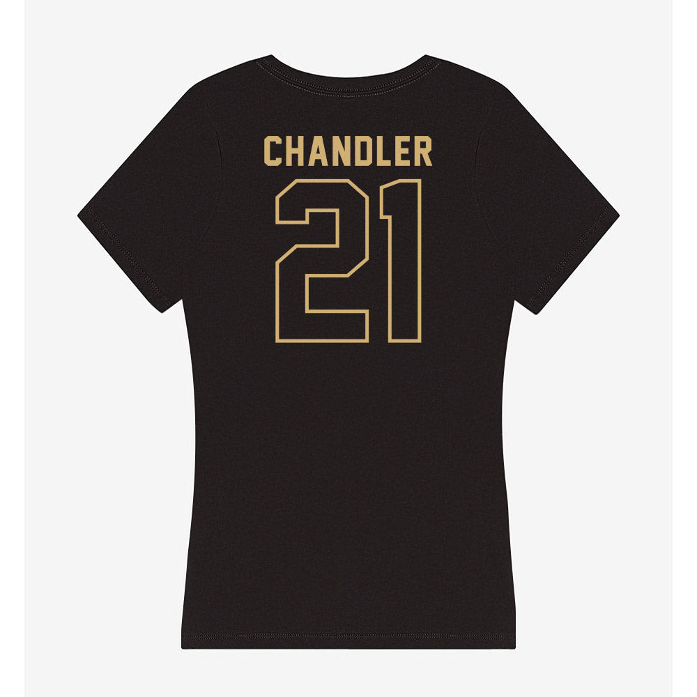 Vanderbilt - NCAA Football : Davin Chandler - Women's V-Neck T-Shirt-1