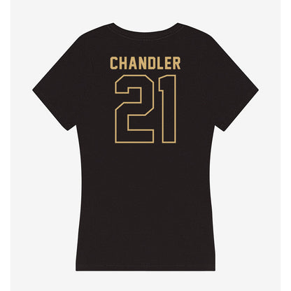 Vanderbilt - NCAA Football : Davin Chandler - Women's V-Neck T-Shirt-1