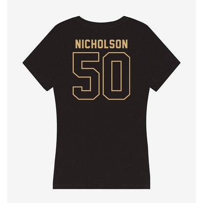 Vanderbilt - NCAA Men's Basketball : Mason Nicholson - Women's V-Neck T-Shirt-1