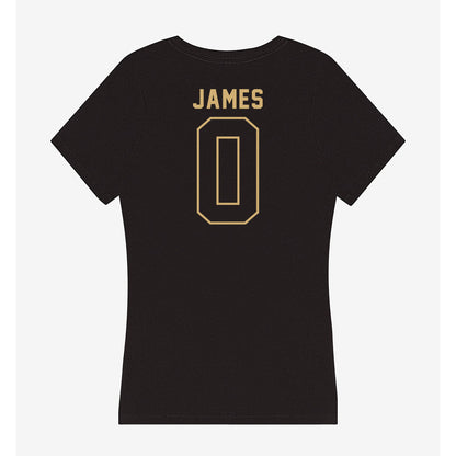 Vanderbilt - NCAA Men's Basketball : Michael James - Women's V-Neck T-Shirt-1