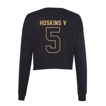 Vanderbilt - NCAA Football : Richie Hoskins V - Women's Cropped Crew Fleece-1