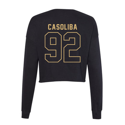 Vanderbilt - NCAA Baseball : Adria Casoliba - Women's Cropped Crew Fleece-1