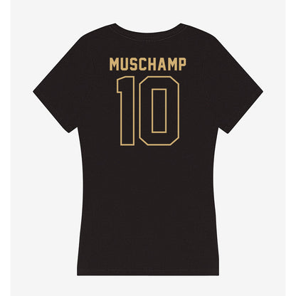 Vanderbilt - NCAA Football : Whit Muschamp - Women's V-Neck T-Shirt-1