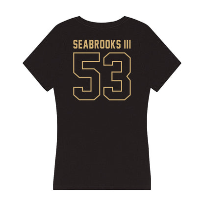 Vanderbilt - NCAA Football : Glenn Seabrooks III - Women's V-Neck T-Shirt-1