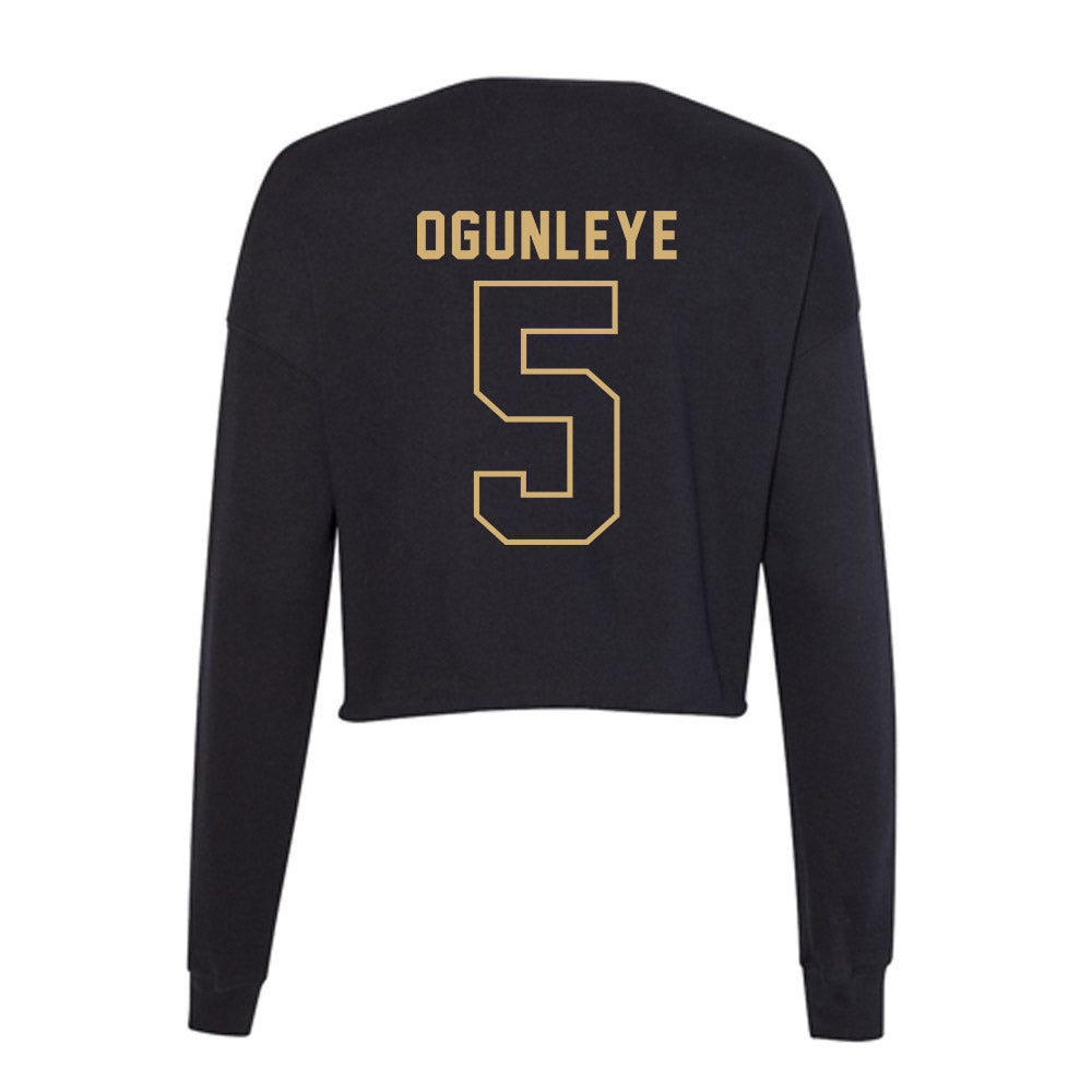 Vanderbilt - NCAA Women's Volleyball : Rachel Ogunleye - Women's Cropped Crew Fleece-1