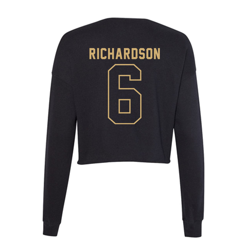 Vanderbilt - NCAA Football : Tre Richardson - Women's Cropped Crew Fleece-1