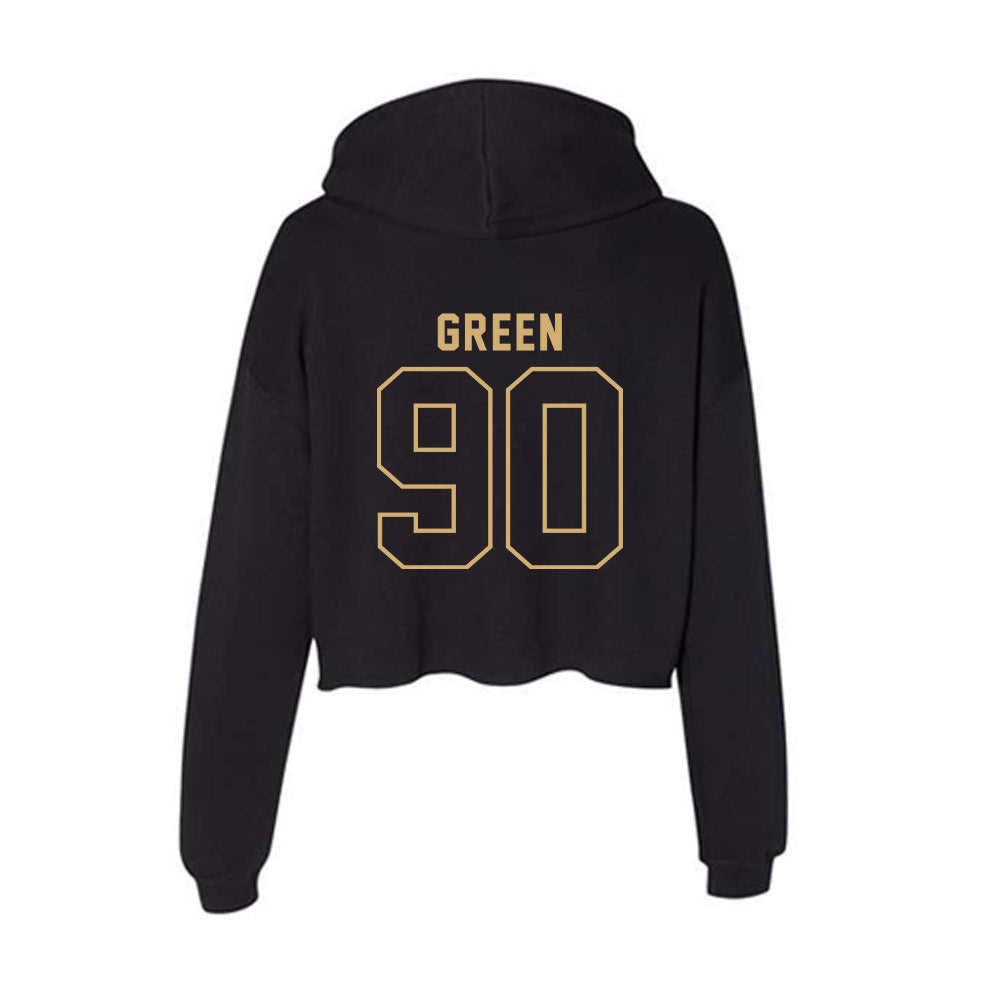 Vanderbilt - NCAA Baseball : Miller Green - Women's Crop Fleece Hoodie-1