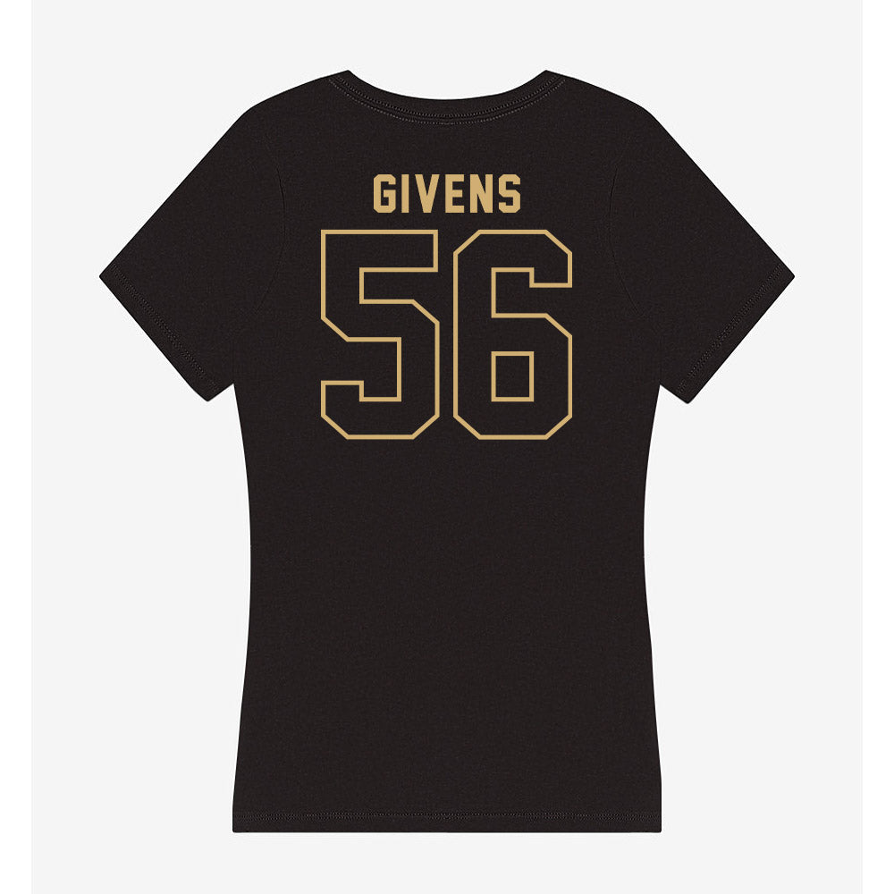 Vanderbilt - NCAA Football : Gunner Givens - Women's V-Neck T-Shirt-1