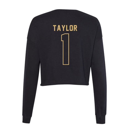 Vanderbilt - NCAA Football : CJ Taylor - Women's Cropped Crew Fleece-1