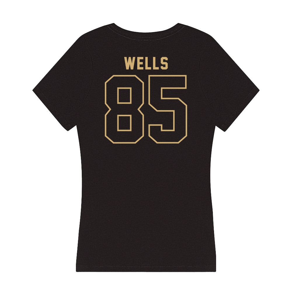 Vanderbilt - NCAA Football : Landon Wells - Women's V-Neck T-Shirt-1