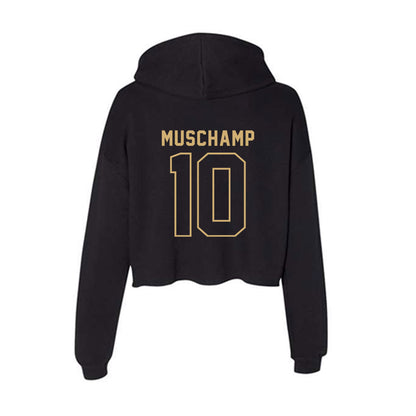 Vanderbilt - NCAA Football : Whit Muschamp - Women's Crop Fleece Hoodie-1