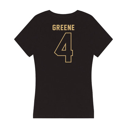 Vanderbilt - NCAA Women's Basketball : Madison Greene - Women's V-Neck T-Shirt-1