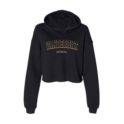 Vanderbilt - NCAA Baseball : John Rogers - Women's Crop Fleece Hoodie-0