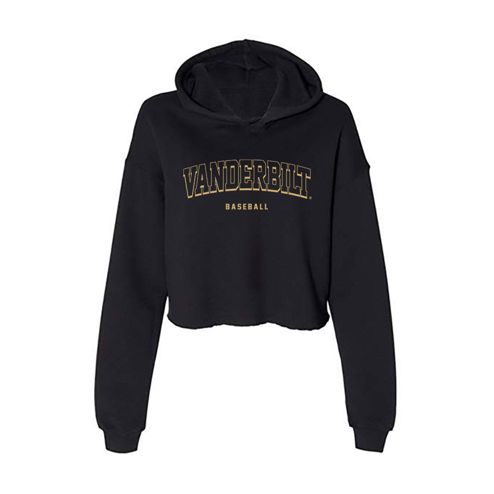 Vanderbilt - NCAA Baseball : Ryker Waite - Women's Crop Fleece Hoodie-0