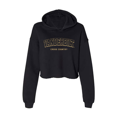 Vanderbilt - NCAA Men's Cross Country : Samuel Darmanie - Women's Crop Fleece Hoodie-0