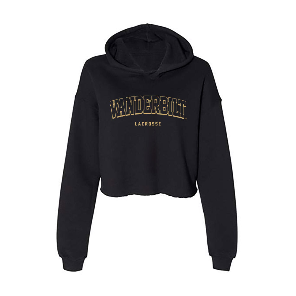 Vanderbilt - NCAA Women's Lacrosse : Anna Taraboletti - Women's Crop Fleece Hoodie-0