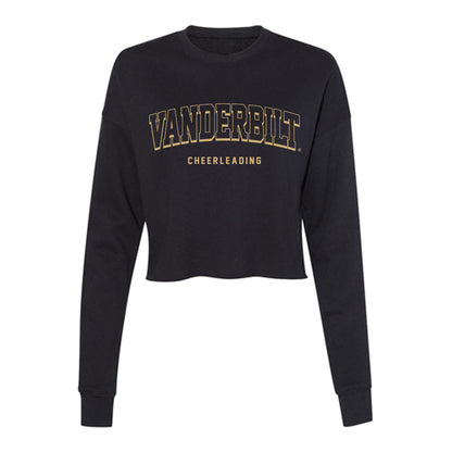 Vanderbilt - NCAA Cheerleading : Kate Kilgariff - Women's Cropped Crew Fleece-0