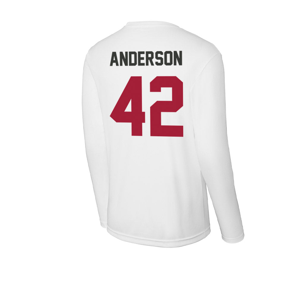 Arkansas - NCAA Baseball : Michael Anderson - Activewear Long Sleeve T-Shirt-1