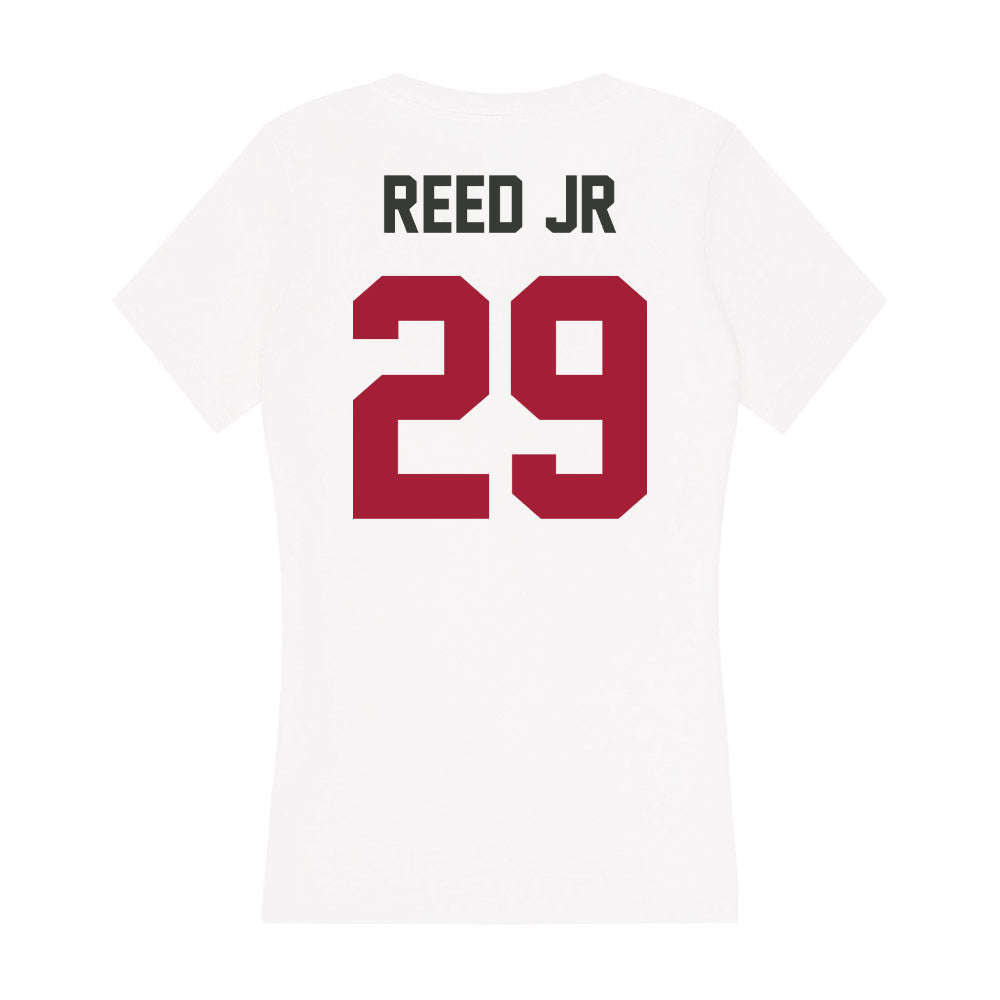 Arkansas - NCAA Football : Tyrell Reed Jr - Women's V-Neck T-Shirt-1