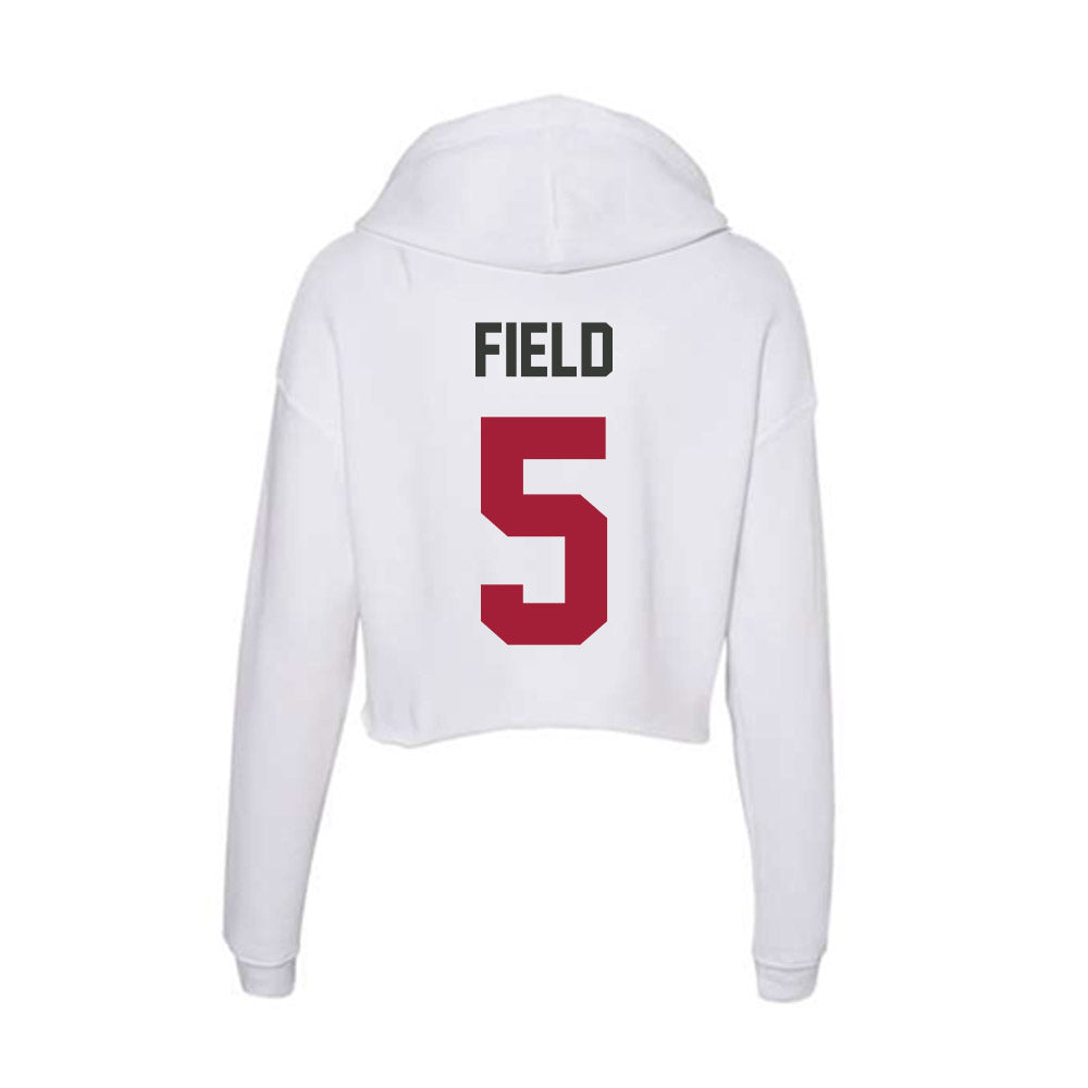 Arkansas - NCAA Women's Soccer : Bella Field - Women's Crop Fleece Hoodie-1