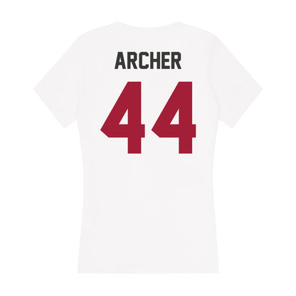 Arkansas - NCAA Women's Basketball : Maryn Archer - Women's V-Neck T-Shirt-1