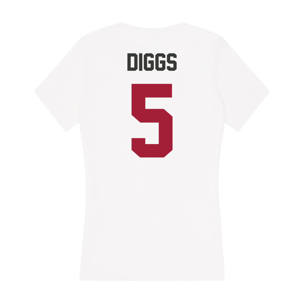 Arkansas - NCAA Baseball : Kendall Diggs - Women's V-Neck T-Shirt-1