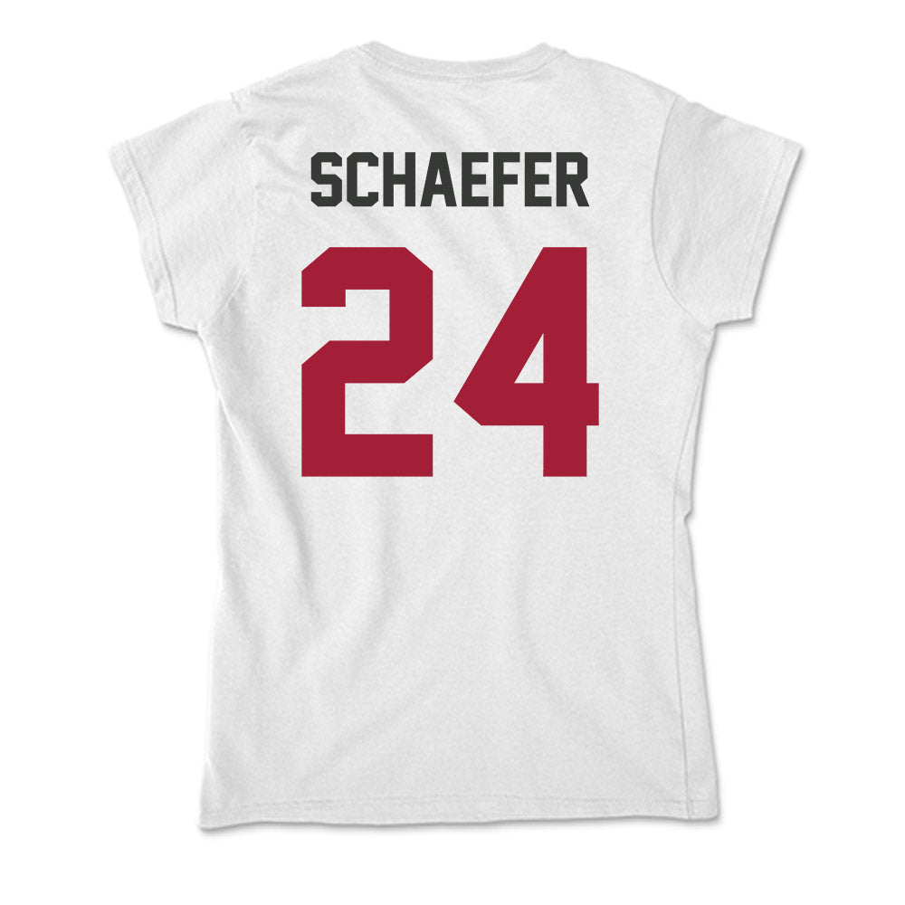 Arkansas - NCAA Baseball : Landon Schaefer - Soft Style Women’s T-Shirt-1