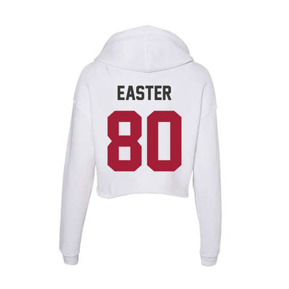 Arkansas - NCAA Football : Shamar Easter - Women's Crop Fleece Hoodie-1