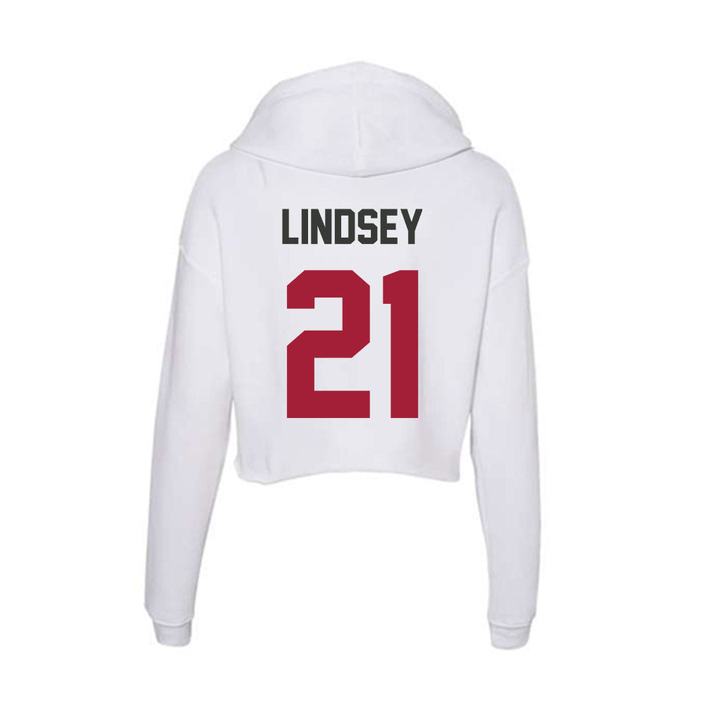 Arkansas - NCAA Women's Basketball : Loren Lindsey - Women's Crop Fleece Hoodie-1