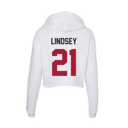 Arkansas - NCAA Women's Basketball : Loren Lindsey - Women's Crop Fleece Hoodie-1