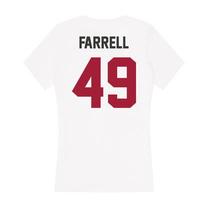 Arkansas - NCAA Baseball : Jackson Farrell - Women's V-Neck T-Shirt-1
